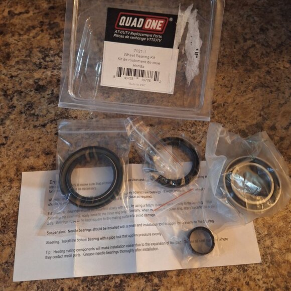 Quad One 7021 Honda Wheel Bearing Kit Rancher Fourtrax Front TRX420 TRX300 Parts - Picture 1 of 5